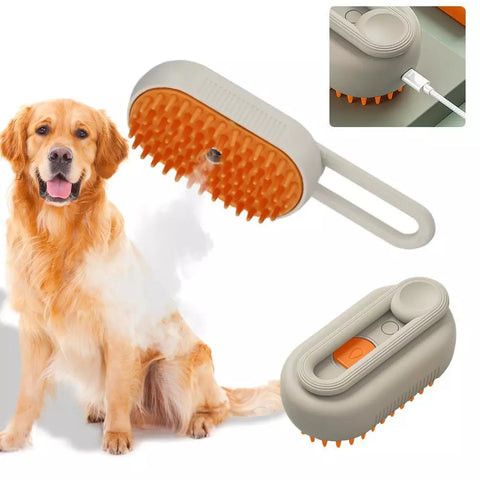 3 in 1 New Pet Spray Hair Comb for Cats and Dogs, Pet Steamy Brush. Spray Anti-Flying Massage Brush, Clean Massage. Hair Removal Brush Pet Supplies.