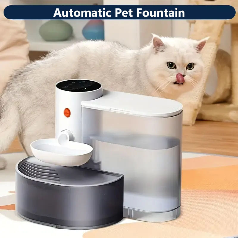 3000ML Rechargeable Smart Automatic Pet Water Dispenser, best pet fountain, Gravity Feed & Self-Refill Design for Cats & Dogs, Separate Filth Design, No Filter Needed, Detachable for Easy Clean, Perfect Pet Supplies for Home & Travel