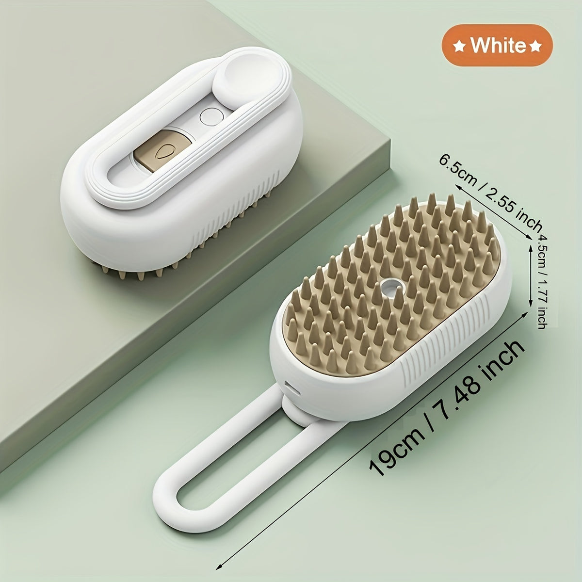 3 in 1 New Pet Spray Hair Comb for Cats and Dogs, Pet Steamy Brush. Spray Anti-Flying Massage Brush, Clean Massage. Hair Removal Brush Pet Supplies.