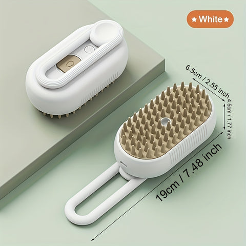 3 in 1 New Pet Spray Hair Comb for Cats and Dogs, Pet Steamy Brush. Spray Anti-Flying Massage Brush, Clean Massage. Hair Removal Brush Pet Supplies.